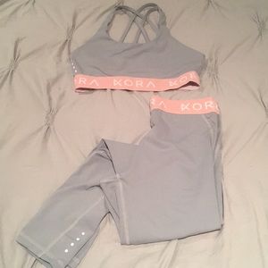 KORA Activewear Leggings and Sports Bra